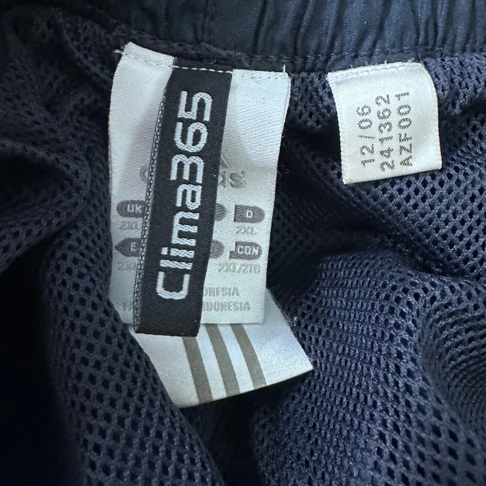 Vintage Y2K Adidas Clima365 ClimaProof Baggy Track Pants Men's 2XL XXL Navy Blue